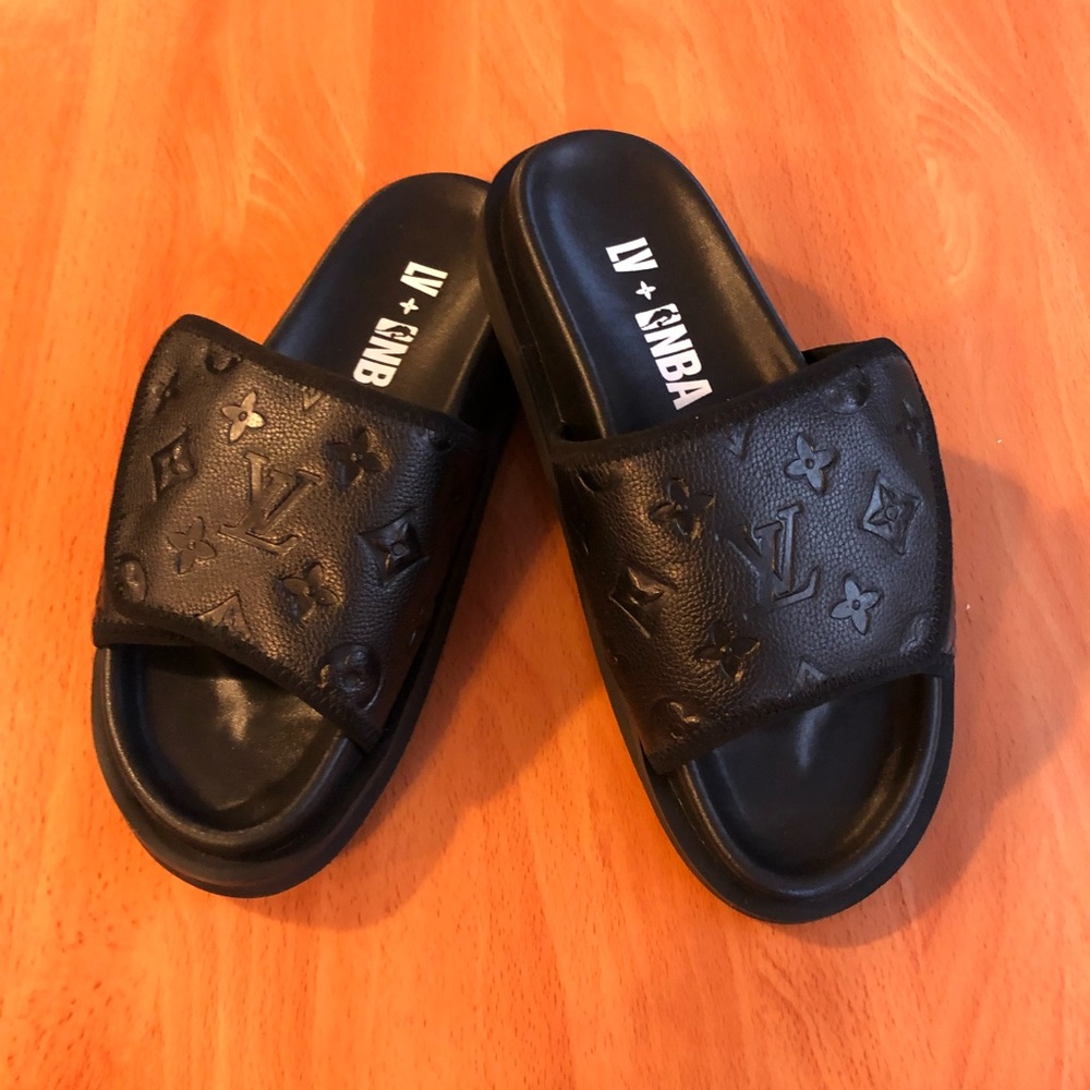 Louis Vuitton X NBA slides